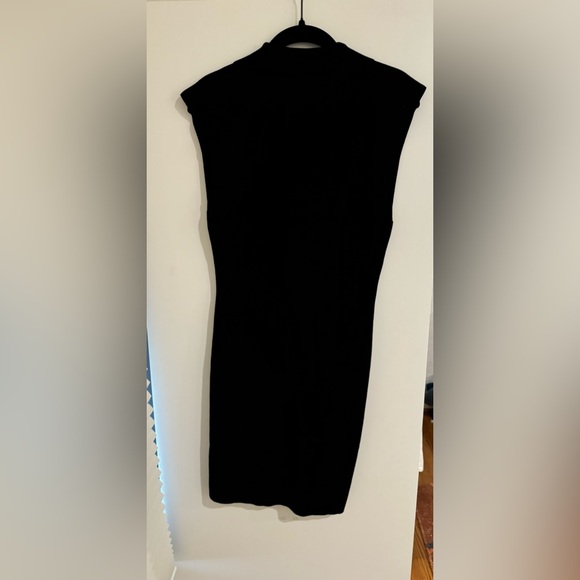 A.L.C. Taylor II Knit Collared Mini Dress in Black Size Medium - Picture 5 of 11